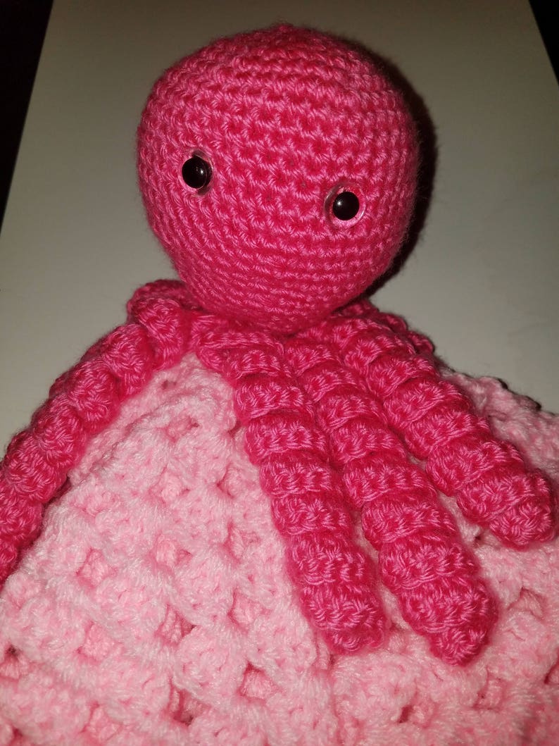 Octopus Lovey Crochet Baby Toy Blanket Under the Sea Water Etsy