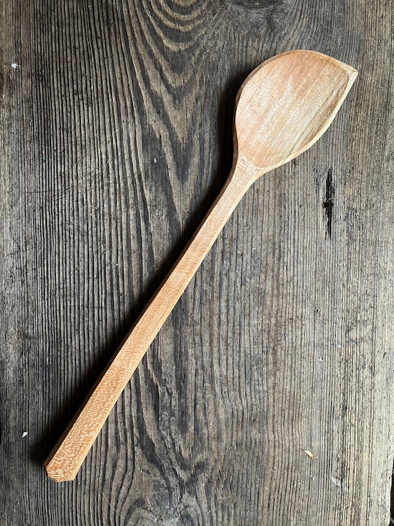 Hand Carved Wooden Cooking Spoon Hand Made Wedding Gift
