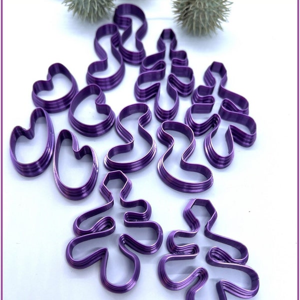 Polymer clay shape cutters | (FUNKY ABSTRACT) | clay cutters | Clay Tools | Clay Supplies