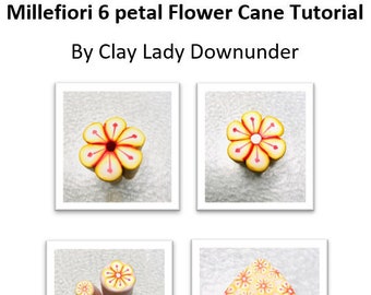 Polymer clay Millefiori Flower Cane Tutorial for beginners | Clay Cane Tutorial