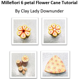 Polymer clay Millefiori Flower Cane Tutorial for beginners | Clay Cane Tutorial