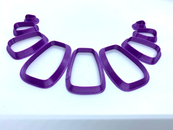 Double Oval Polymer clay cutters Gilly cutters PMC and ceramic clay cutters precious metal