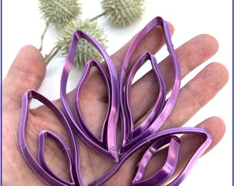 Polymer clay shape cutters | (CURLY LEAVES Shape) | clay cutters | Gilly cutters | Clay Tools | Clay Supplies