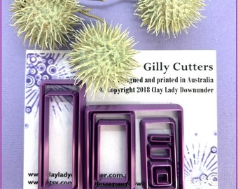 Polymer clay shape cutters | (SQUARE AND RECTANGLE Shapes) | clay cutters | Gilly cutters | Clay Tools | Clay Supplies