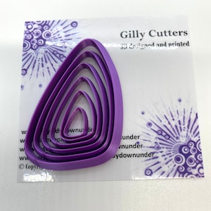 Polymer clay shape cutters | SASHA Triangle Shape | clay cutters | Clay Tools | Gilly cutters