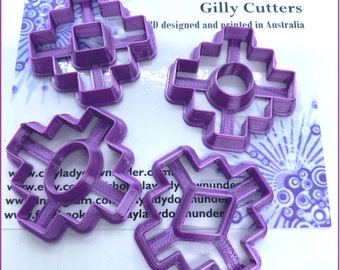 Polymer clay shape cutters | (AZTEC - SANTA FE) | Clay cutters | Clay Tools | Clay Supplies