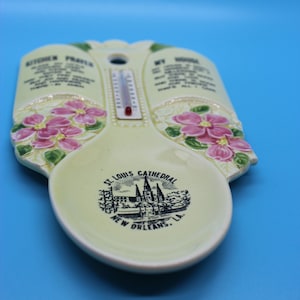 St. Louis Cathedral New Orleans - Vintage Thermometer - Kitchen Prayer