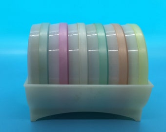 Wagon Wheel Vintage Tupperware Coasters