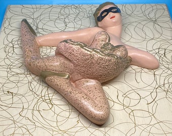 1960’s Chalkware Ballerina Mid Century Wall Decor