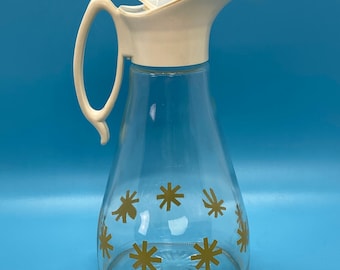 1970's Log Cabin Syrup Pitcher