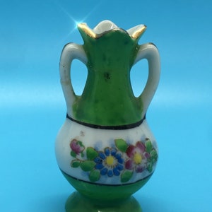 Miniature Vintage Ewer - Made in Occupied Japan - Hand Painted