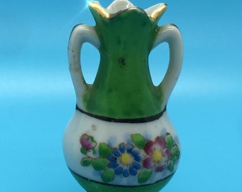 Miniature Vintage Ewer - Made in Occupied Japan - Hand Painted