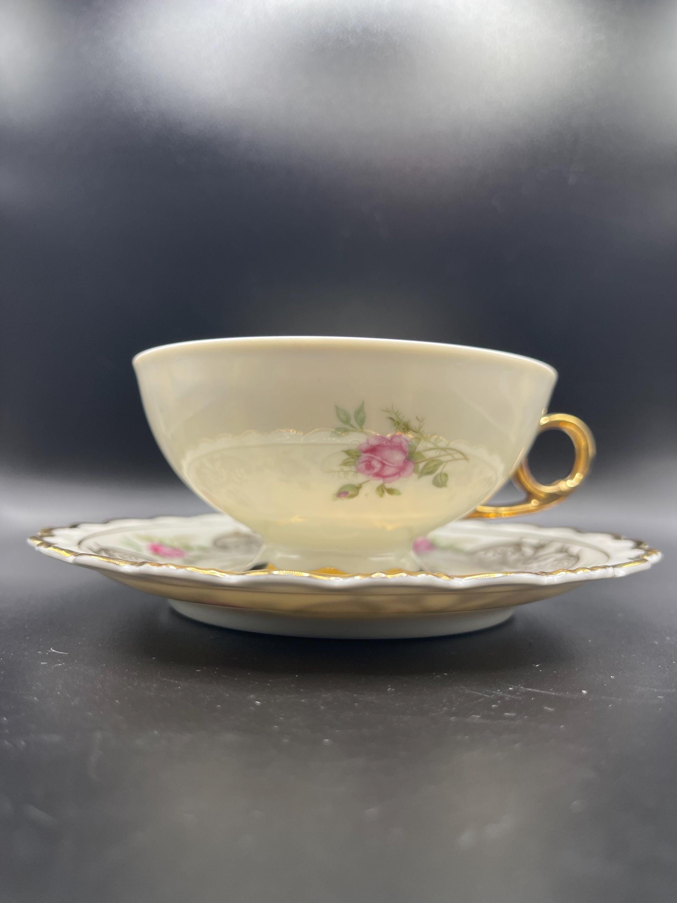 Vintage HMS Royal Hanover Teacup and Saucer Set, Bavaria Germany