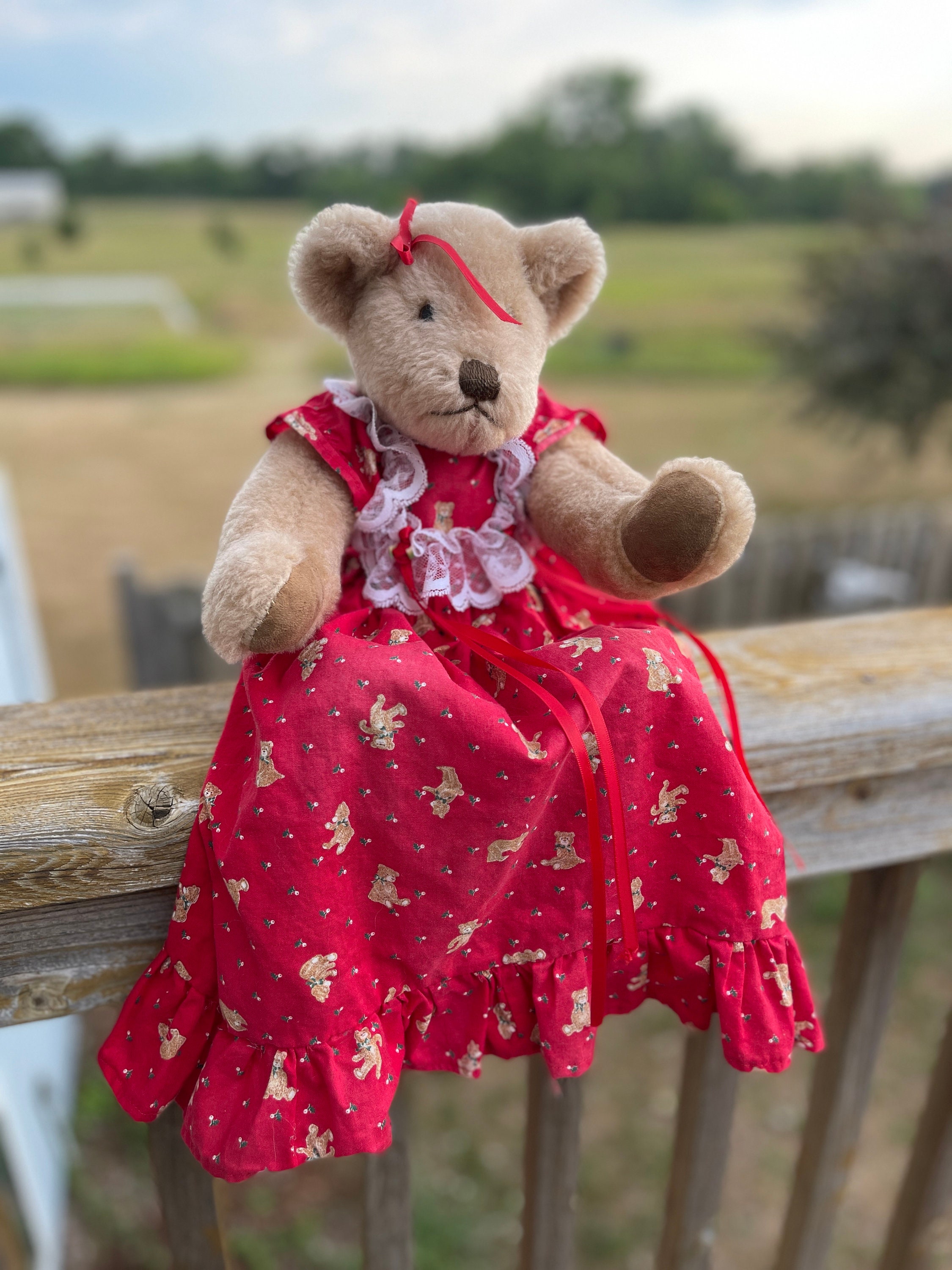 Toni ドール 2006年 TEDDY BEAR & DOLL weekend 1986 Vintage Muriel Townsend Original Cranberry Mountain Teddy