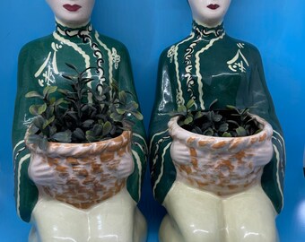 1950’s Mid Century Asian Couple Planters Kaye Hollywood 381