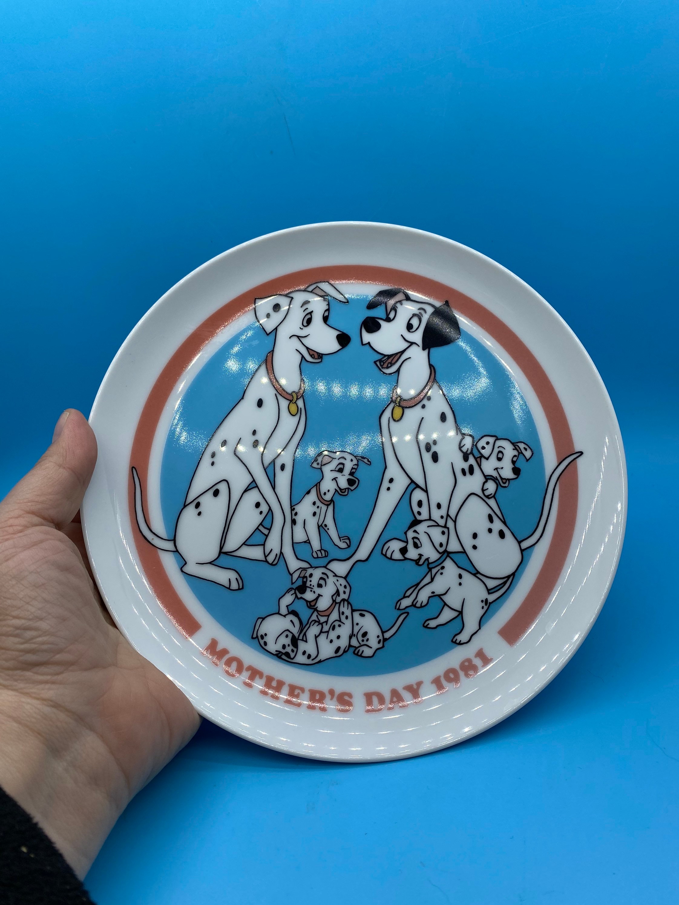 101 Dalmatians Mother'sday 1981 Walt Disney Collector Plate 857 of