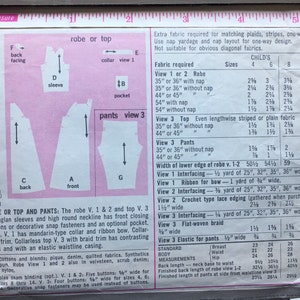 Patrones de simplicidad para niños de 1970 en tamaño 8 2 patrones imagen 6