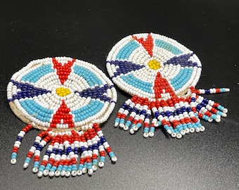Native American Style Beaded Rosettes