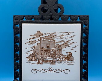 JC Penney Co. Vintage Trivet Store No. 1 “The Mother Store” Kemmerer Wyoming