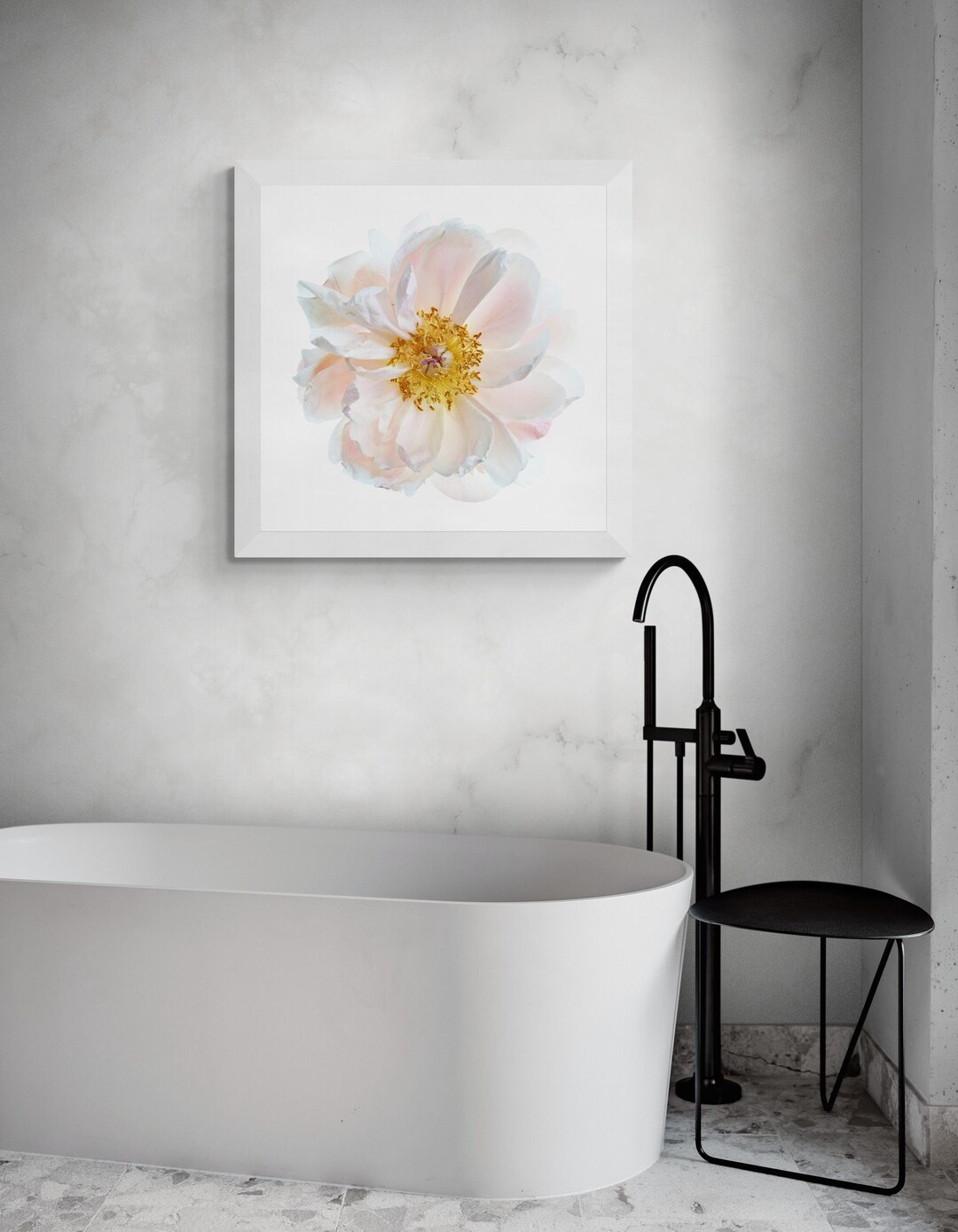 Downloadable Pink Peony Flower Print - Floral Wall Art - Digital ...