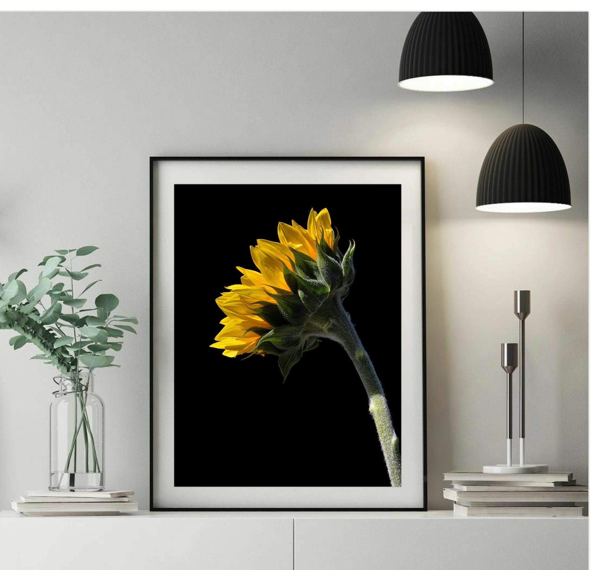 Printable Sunflower Wall Art downloadable Floral Print - Etsy
