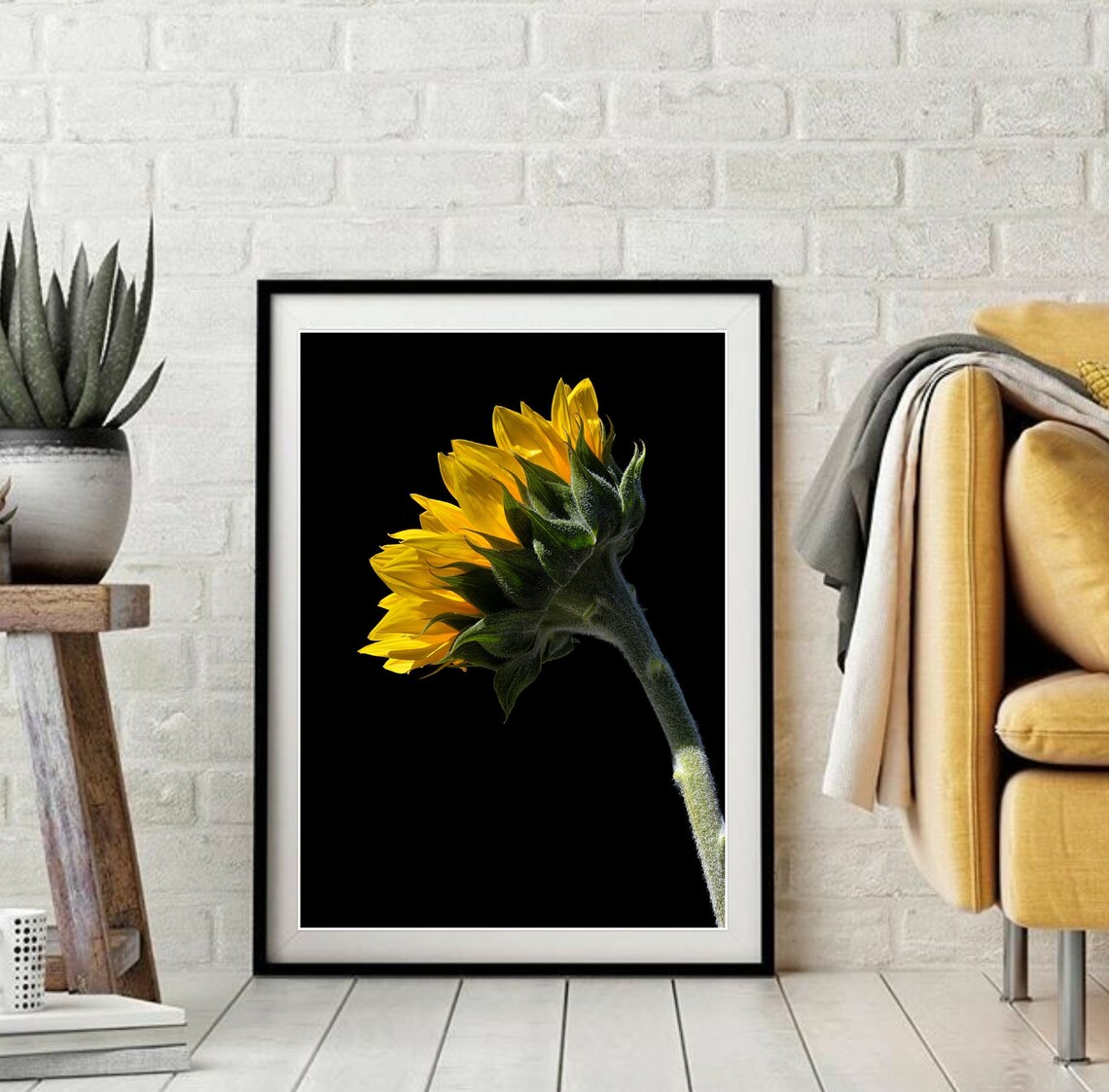 Printable Sunflower Wall Art downloadable Floral Print - Etsy