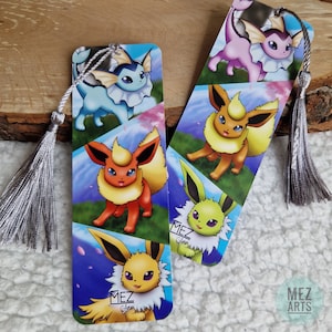 Vaporeon, Flareon and Jolteon bookmark