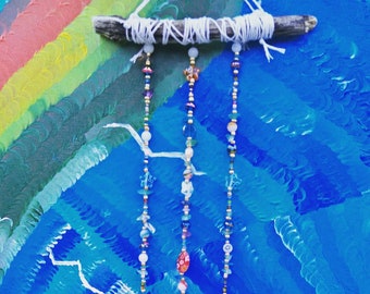 Beautiful Stone Shard Beaded Wind Chime Sun Catcher Dream Catcher