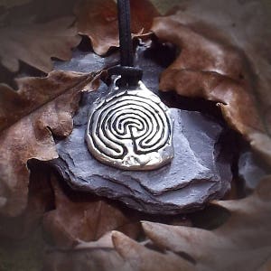 Pewter, Labyrinth Pendant