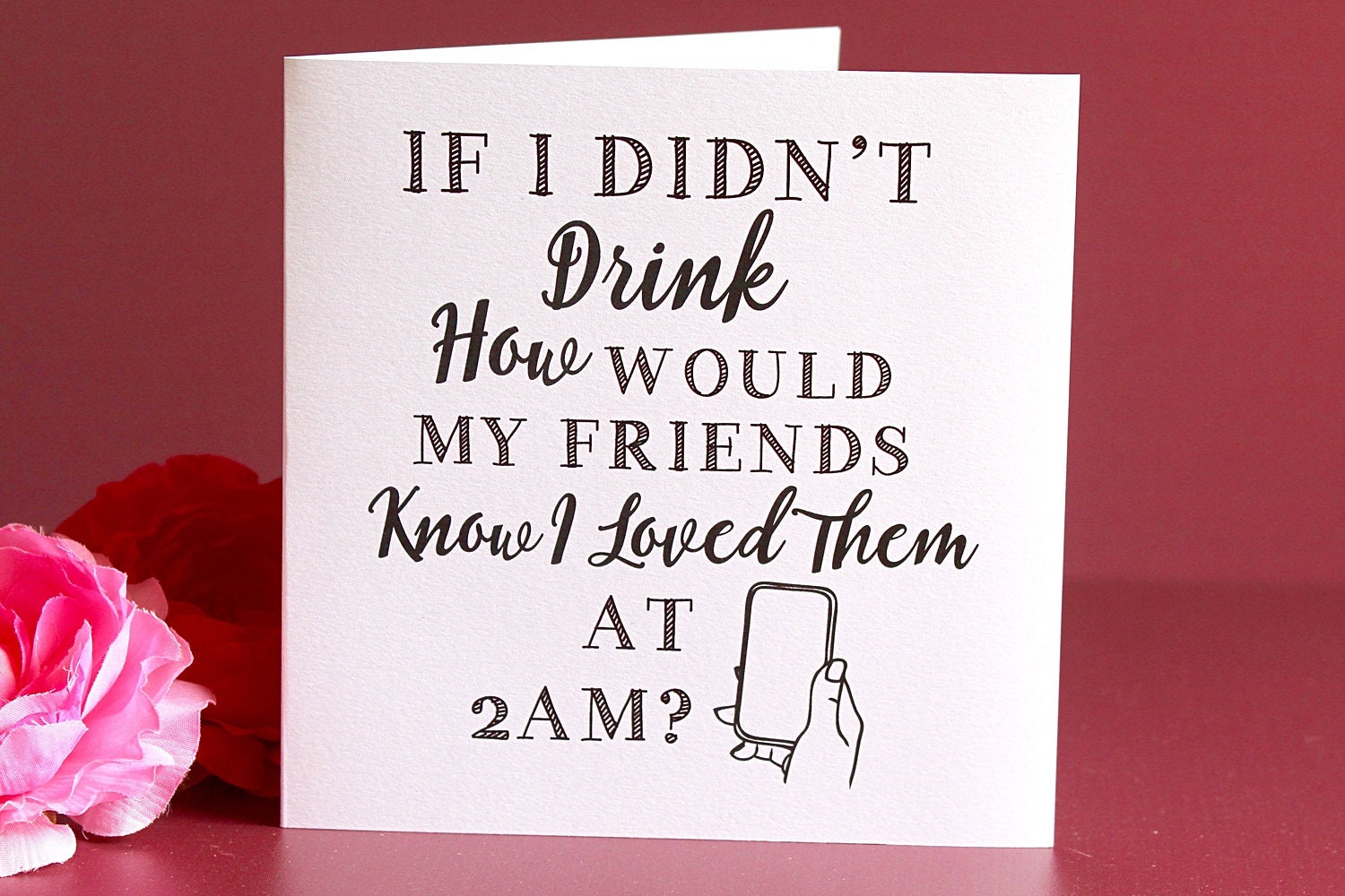 Best Friend birthday Card, humourous cards for friends, Social Media Card