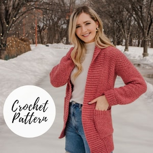 Cloverwood Cardigan x Crochet Pattern image 1