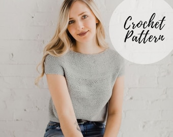 Granite Yoke Tee x Crochet Pattern