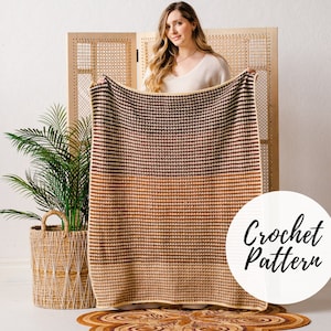 Houndstooth Baby Blanket x Crochet Pattern