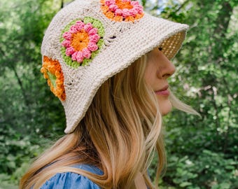 サマーニットバケハ[FUN FROM FUN] HANDMADE FLOWERS BUCKET HAT il_340x270.6150039496_5uwu.jpg