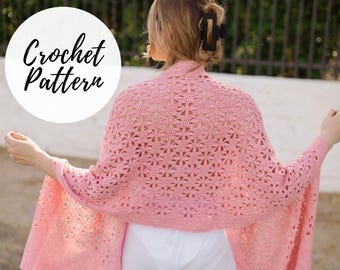 Hibiscus Floral Wrap x Crochet Pattern
