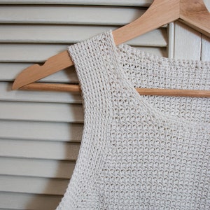 Camiseta sin mangas Whiteshell x Patrón de crochet imagen 8
