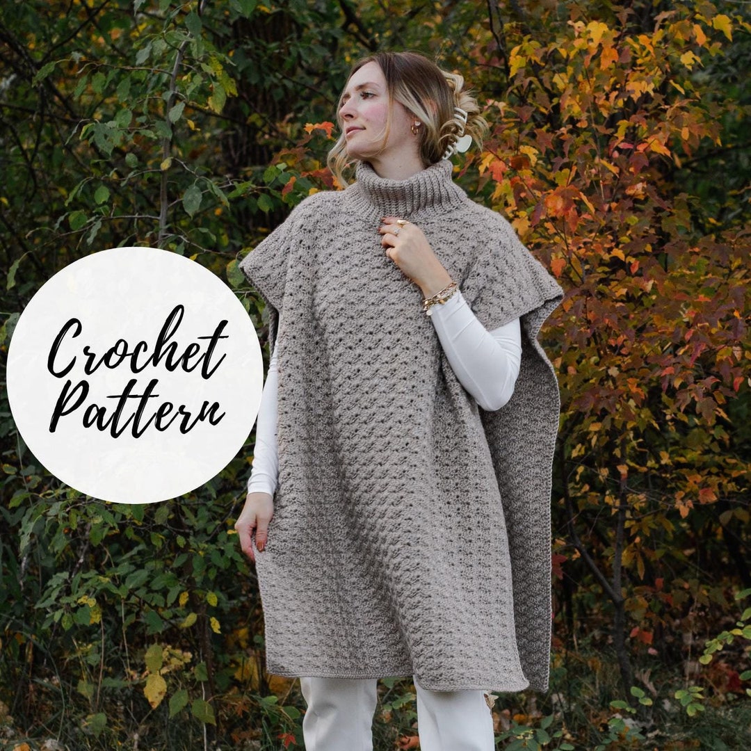 Northcross Poncho X Crochet Pattern - Etsy