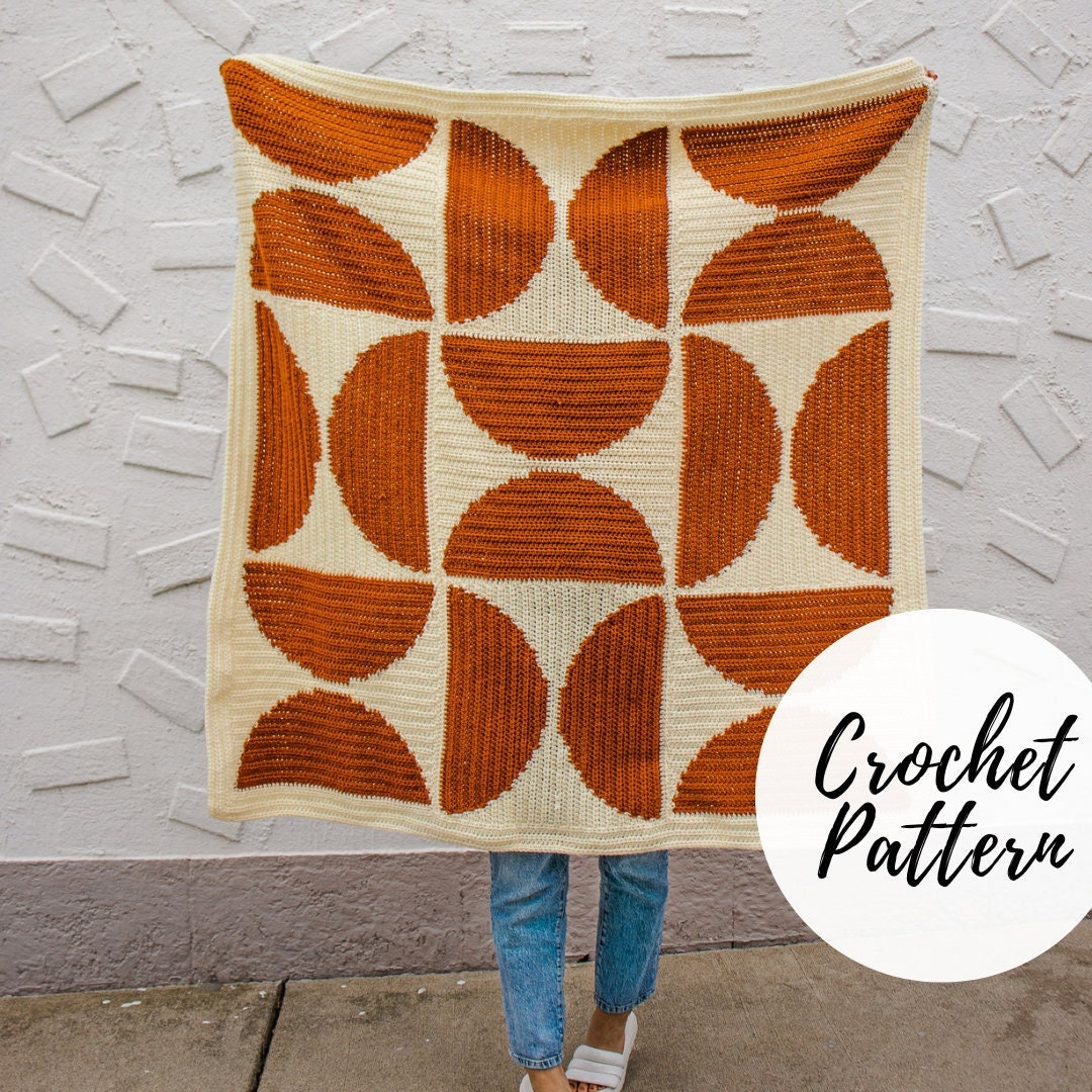Mid Century Blanket Etsy