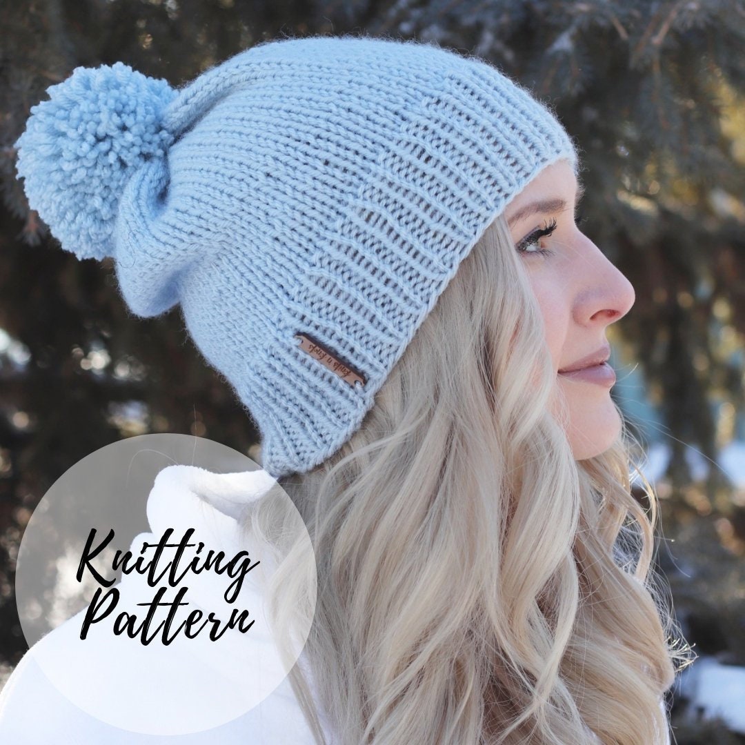 Dakota Pom Pom Hat X Knitting Pattern - Etsy