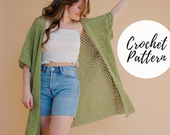 Saltwater Cardigan x Crochet Pattern