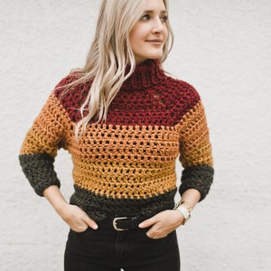Autumn Stripes Raglan X Crochet Pattern (Instant Download) - Etsy