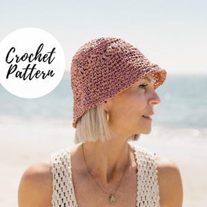 Raffia Bucket Hat x Crochet Pattern
