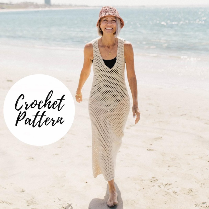 Underwater Love Crochet Maxi Dress