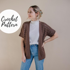 Smokey Quartz Cardigan x Crochet Pattern