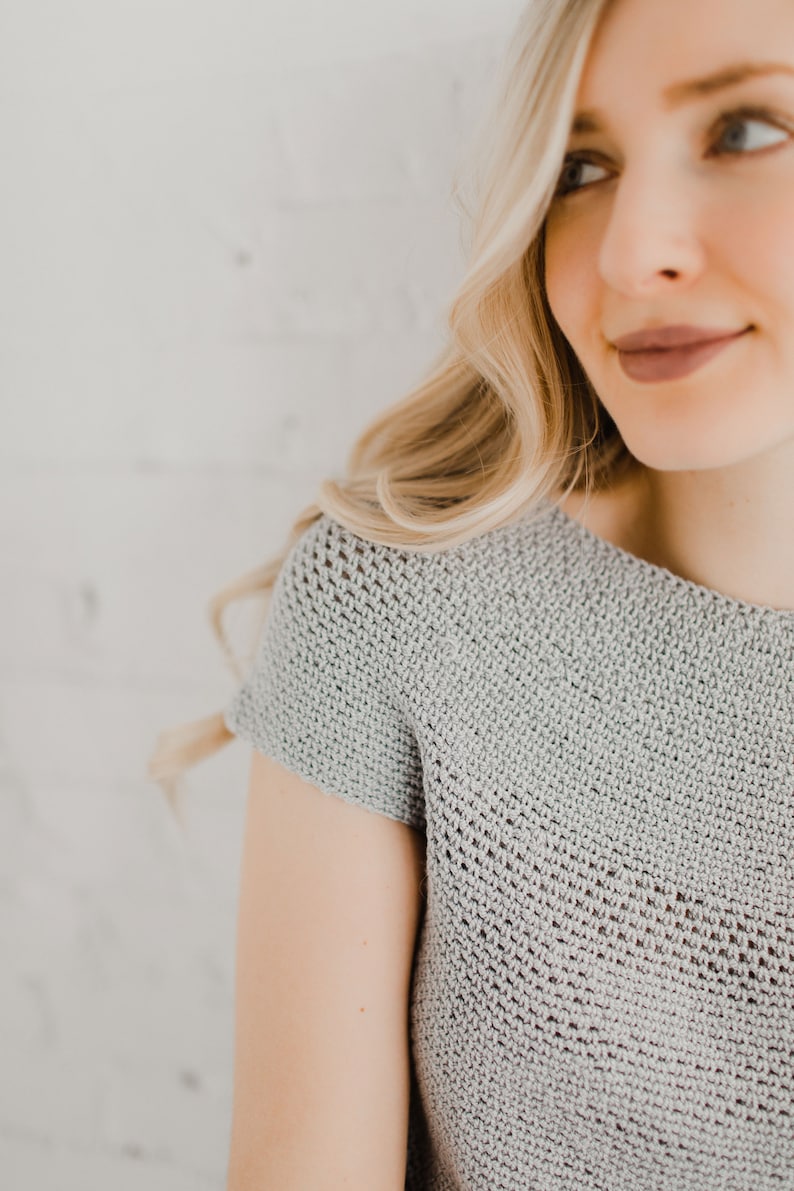 Granite Yoke Tee x Crochet Pattern image 10