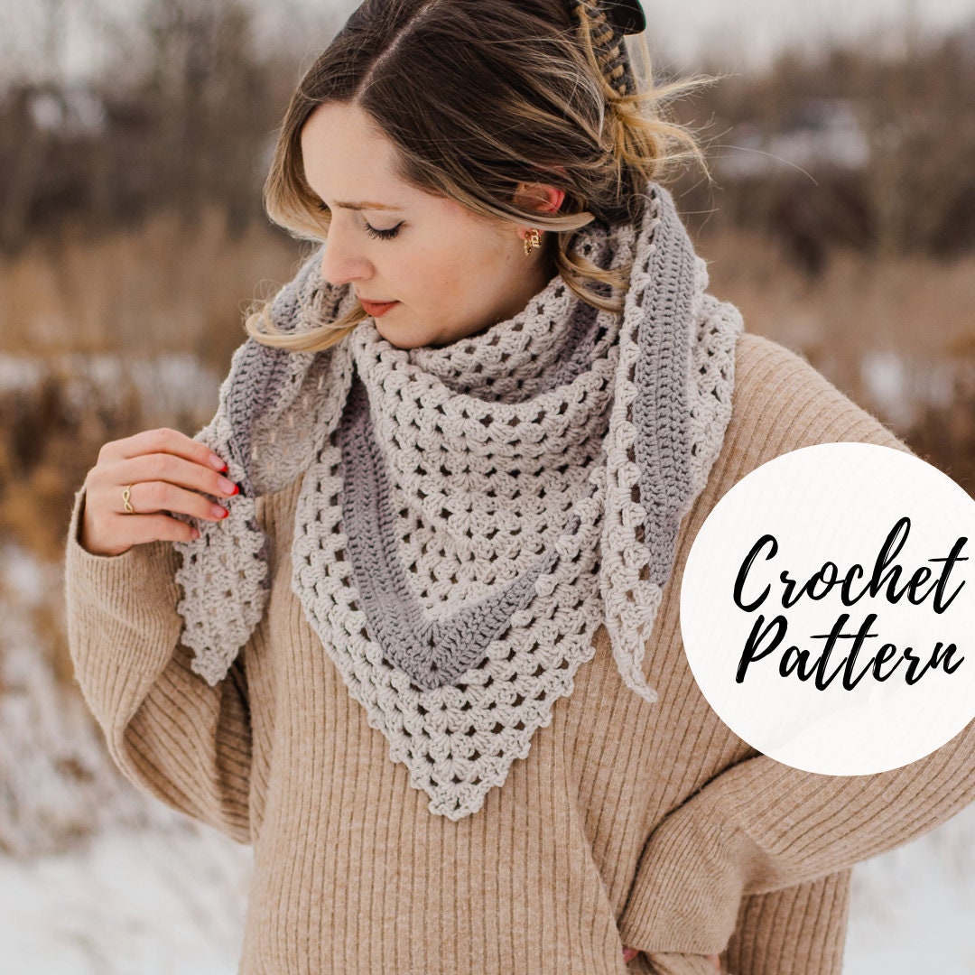 Birchmount Triangle Wrap X Crochet Pattern