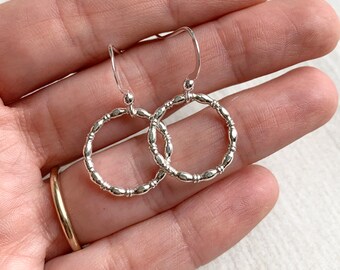 Open Hoop Earrings, Sterling Silver Hoops, 925 Silver, Mother Of The Bride Earrings, Bridal Earrings, Circle Earrings Drop, Made By Miss M