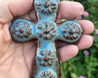 Ceramic Crosses,  Beautiful Home Decor, Handmade, Birthday, Baptism, Wedding, House Warming, Favors, Gifts and more