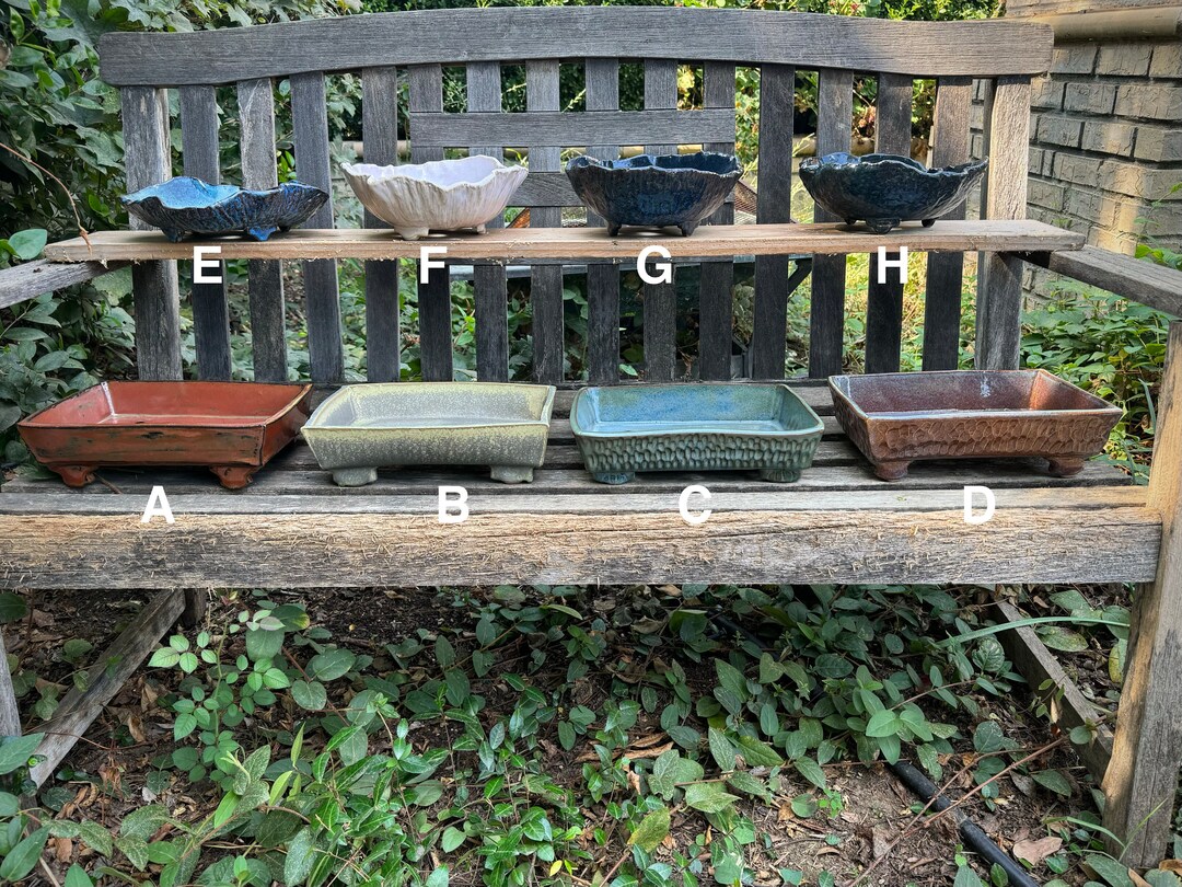 Handmade Bonsai Pot, Ceramic Bonsai Dish, Garden, Gardening, Nature