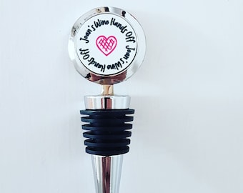 Wine Bottle Stopper, Personalised Wine Stopper, Stress Relief Gift, Wine Lover Gift